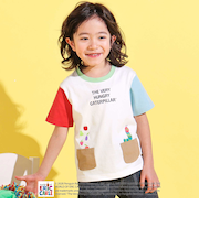 【絵本コラボ-はらぺこあおむし-】無地&ボーダー柄半袖Tシャツ(80~120cm)