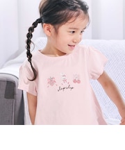 【スララク/防汚加工/オーガニックコットン】ときめき女の子半袖Tシャツ(80~130cm)