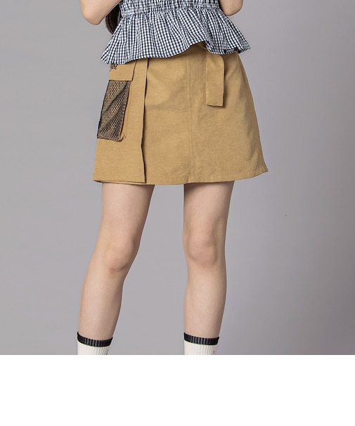 サテンベルトつきスポMIXスカパン(130~160cm)