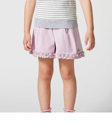 ストレッチワッシャー裾フリルショートパンツ(90~150cm)