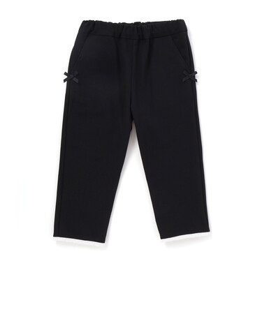 裾レースサッカーストレッチカプリパンツ(90~150cm)