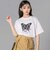 レースバタフライ・スパークルTシャツ(130~160cm)