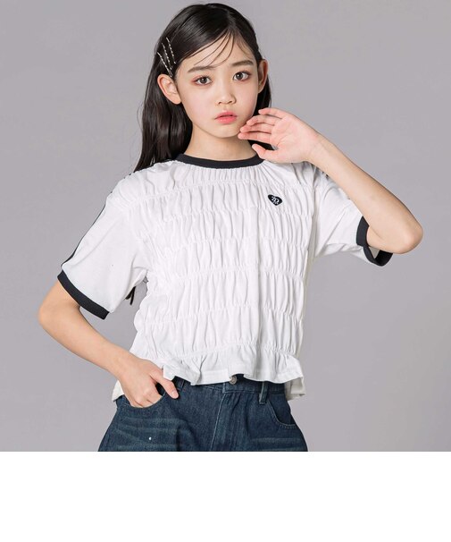 シャーリングトップス(130~160cm)