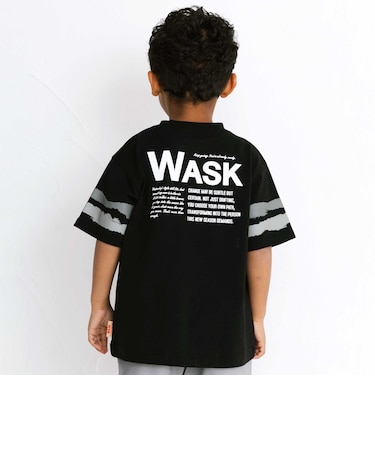 【接触冷感】ソデカラーペイント×バックロゴ クールタッチTシャツ(110~160cm)