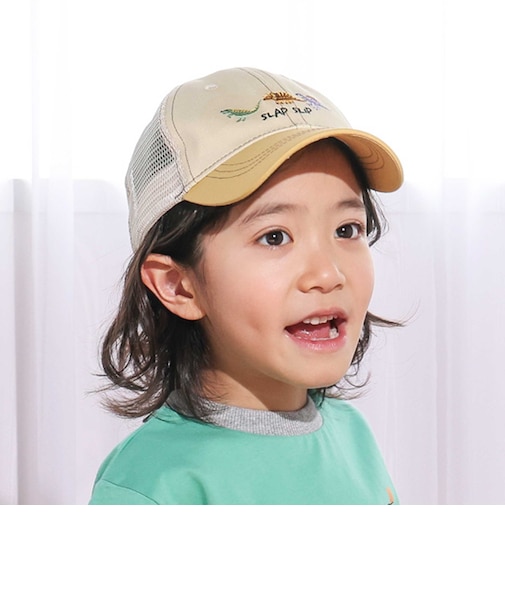 恐竜&乗り物刺しゅうメッシュキャップ(52~54cm)