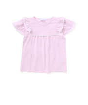 ベア天竺フリルレースTシャツ(100~140cm)