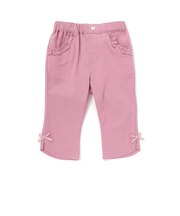 裾フレア7分丈ストレッチツイルパンツ(80~130cm)