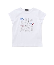 PARISおでかけプリント天竺半袖Tシャツ(90~150cm)
