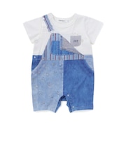 サロペット風アニマル恐竜プリントカバーオールベビー(60~80cm)