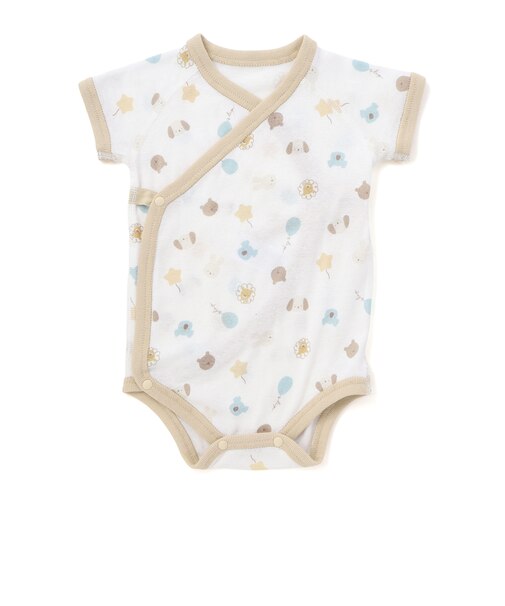 海の生き物&レモン&アニマル総柄半袖肌着ベビー(60~70cm)