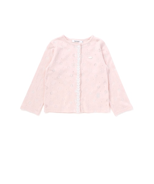 【お揃い】総柄オパール天竺カーディガン(90~130cm)