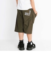 【日本製】6分丈 アウトポケット ストレッチコードレーンパンツ(90~160cm)