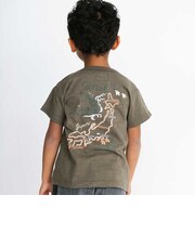 アーカイブ日本地図スラブTシャツ(90~160cm)