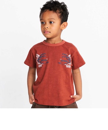 アーカイブ日本地図スラブTシャツ(90~160cm)