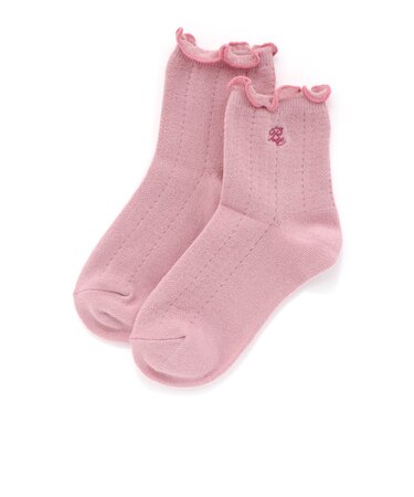 メロウフリルレース編みクルーソックス(11~24cm)