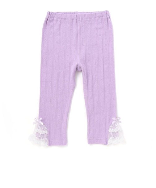 裾チュールレース7分丈レギンス(80~120cm)