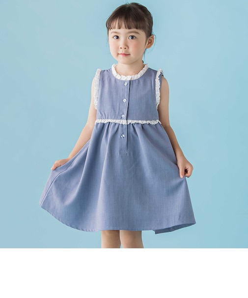 【店舗限定】レースフレアジャンパースカート(95～150cm)