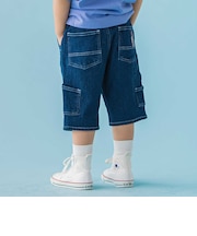 【店舗限定】ストレッチデニムショートパンツ(95～160cm)