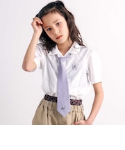 ネクタイ付きブロード半袖シャツ(110~150cm)