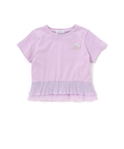 【店舗限定】切り替え天竺フリル半袖Tシャツ(95～160cm)