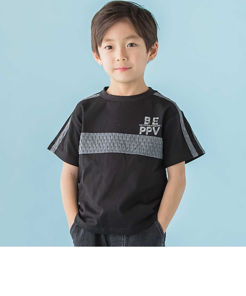 【店舗限定】立体ライン天竺半袖Tシャツ(95～150cm)