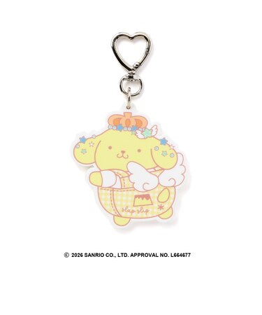 【シナモロール/ポムポムプリン×SLAPSLIP】ラバーキーホルダー