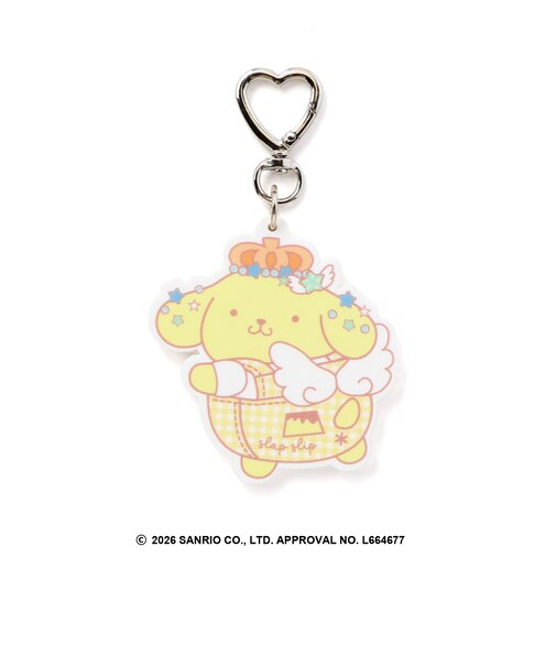 【シナモロール/ポムポムプリン×SLAPSLIP】ラバーキーホルダー
