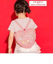 【SWIMMERxサンリオキャラクターズxSLAPSLIP】フリル付きハートリュック