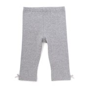 リボン付き6分丈リブレギンス(80~110cm)