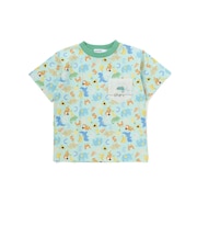 総柄プリント胸ポケット刺しゅう半袖Tシャツ(80~130cm)