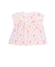 【お揃い】バルーン宝石アイス果物総柄プリントフレア半袖Tシャツ(80~130cm)