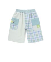 【お揃い】マドラスチェックサイドポケット5分丈パンツ(80~130cm)