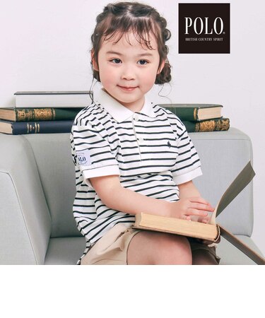 【POLO BCS(ポロ・ビーシーエス)×SLAP SLIPコラボ】無地&ボーダー柄半袖ポロシャツ(80~130cm)