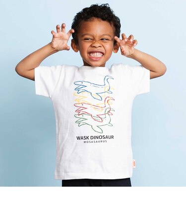 【速乾】カラフル恐竜プリントTシャツ(80~140cm)