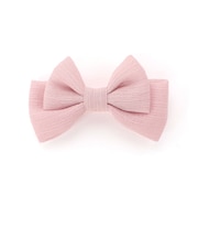 ラメシフォンリボンヘアクリップベビー