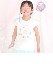 【スラプリ】チュールスリーブ天竺半袖Tシャツ(80~130cm)