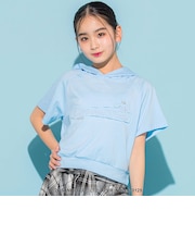 【 ニコ☆プチ 】【シナモロール 】ラメ刺しゅうフーディトップス(130~160cm)