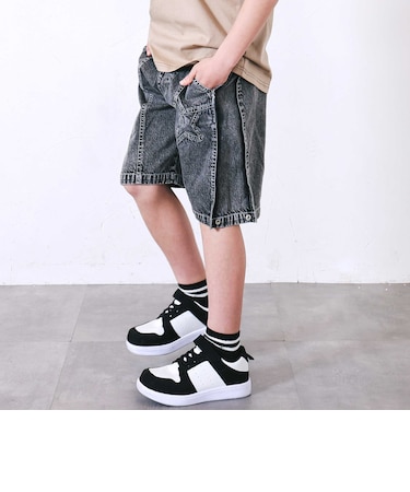 バックロゴ5分丈デニムパンツ(110~150cm)