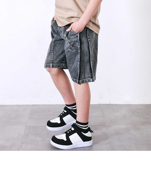 バックロゴ5分丈デニムパンツ(110~150cm)