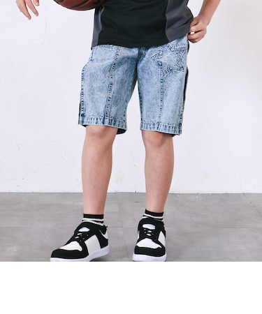 バックロゴ5分丈デニムパンツ(110~150cm)