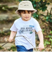 ワッペンロゴスラブ天竺半袖Tシャツ(90~160cm)