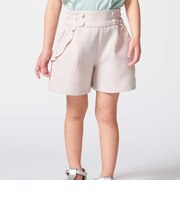 リネン調キャンバスポケットフリルショートパンツ(90~160cm)