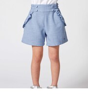 リネン調キャンバスポケットフリルショートパンツ(90~160cm)