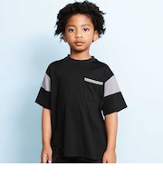 【接触冷感】バイカラーポケットテープBIGTシャツ(110~160cm)