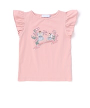 ベア天竺 袖フリルプリントTシャツ(90~140cm)