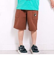 サイドポケット刺しゅう5.5分丈ショートパンツ