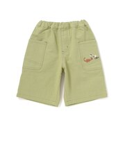 サイドポケット刺しゅう5.5分丈ショートパンツ