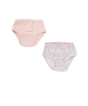 貝殻ウサギ+花レモン総柄ショーツ2点セット(100~130cm)