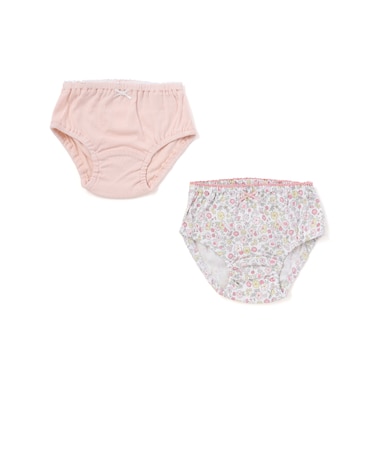 貝殻ウサギ+花レモン総柄ショーツ2点セット(100~130cm)