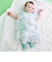 【UVカット/接触冷感/お揃い】レモンおもちゃ総柄スリーパーベビー